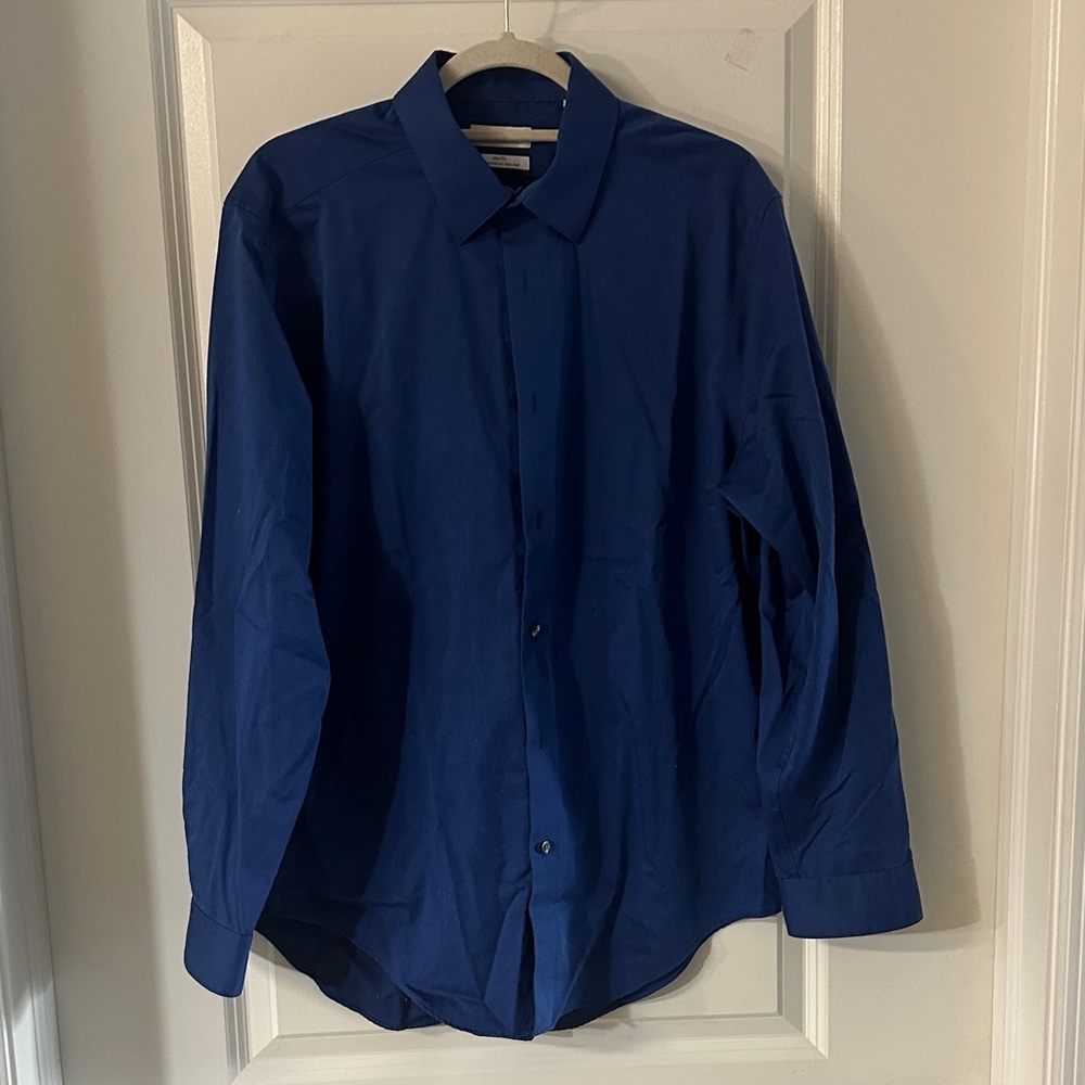Calvin Klein Deep Blue Dress Shirt